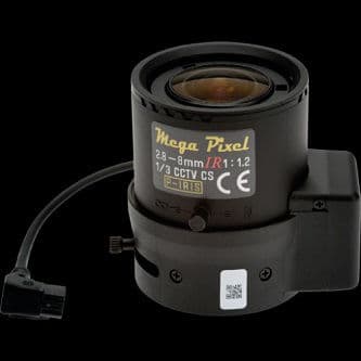 Original CS Mounted Vari-focal P-Iris Lens 2.8-8 mm for Axis Q1604/14 and Axis P1355/57