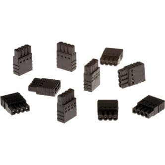Axis male connector for limited and full IO port . Pitch: 2.50 mm. 4pos terminal block. 10pack.