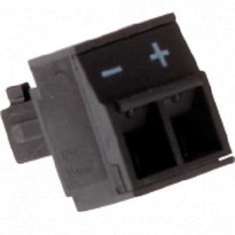 Axis male connector for low voltage power. Pitch: 3.81 mm. 2pos terminal      block. 10pack