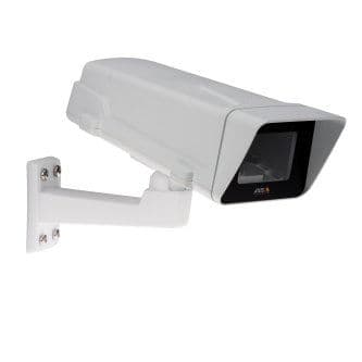 AXIS T93F20 Protective Housing - Fixed box outdoor camera housing made of IK10 impact resistant and UV resistant polymer. IP66, NEMA 4X rated and UL listed. Powered by PoE IEEE802.3af. Temperature range -40C to -45C (-40F to 113F). Compatible with Axis P13 Series and Axis Q16 Series. Axis T94Q01A Wall mount included.