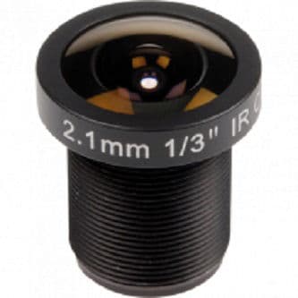 Megapixel lens 2.1mm, F2.2 with M12 thread for Axis P39-R Series that provides 147 degree horizontal FOV with these cameras. With IR filter. 10 pieces. Lens tool included.