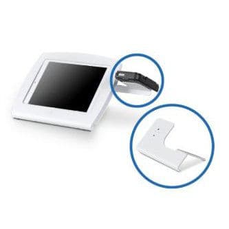 Tablet: A-Frame Side Mount Bracket for payment terminal, either Multigrip plate or M-Case - Associate facing (Black)