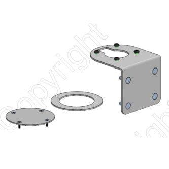 SPACEPOLE - Rail mount for Payment device, Black.