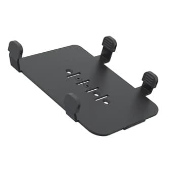 SPACEPOLE MULTIGRIP PLATE FOR SUNMI SMARTPAD, NO HANDLE, COMPATIBLE WITH DURATILT, STACK AND KIOSK STRAIGHT BRACKET PAYMENT MOUNTS, BLACK