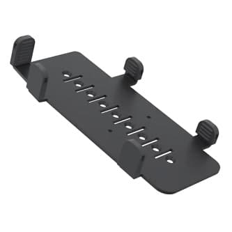SPACEPOLE MULTIGRIP PLATE FOR VERIFONE VX820, NO HANDLE, BLACK, COMPATIBLE WITH DURATILT, STACK AND KIOSK STRAIGHT BRACKET PAYMENT MOUNTS