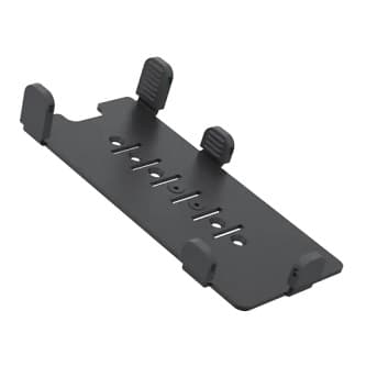 SPACEPOLE MULTIGRIP PLATE FOR VERIFONE V200C&V400C, NO HANDLE, BLACK, COMPATIBLE WITH DURATILT, STACK AND KIOSK STRAIGHT BRACKET PAYMENT MOUNTS