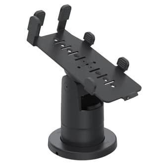 SPACEPOLE STACK WITH MULTIGRIP PLATE FOR VERIFONE VERIFONE P200 & P400, NO HANDLE, BLACK