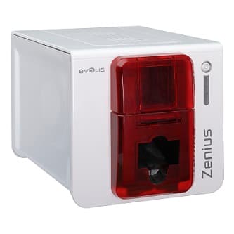 Zenius Expert Smart & Contactless Fire Red Printer with OMNIKEY 5122 Smart Card and Contactless Encoder, USB & Ethernet, with Cardpresso XXS Lite software license