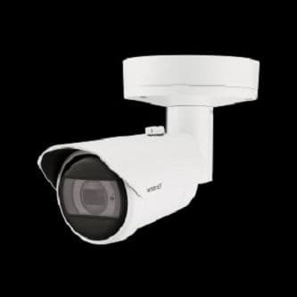 Powered by WN7, Outdoor Network AI IR Bullet Camera, 4K resolution @ 30FPS, 4.4~9.3mm(2.1x) (112.1 ~47.5 ) motorized varifocal lens, Triple codec (H.265/H.264/MJPEG), IR viewable length 40m (131.2ft), USB port for easy installation, Day & Night (ICR), extremeWDR (120dB), DIS with built-in Gyro sensor, Handover, Hard-coated window, Analytics events based on AI engine: Object detection(Person/Face/Vehicle/Licence plate), IVA (Virtual line/Area, Enter/Exit, Loitering, direction, intrusion), Analytics events : Defocus detection, Motion detection, Tampering, Fog detection, Audio detection, Sound classification, Shock detection, Appear/Disappear, UL CAP certified, P66, IP67, NEMA4X, IK10, Operating temperature: -40 C~+55 C(-40 F ~ +131 F) Power: PoE/12VDC, Metal shielded RJ-45