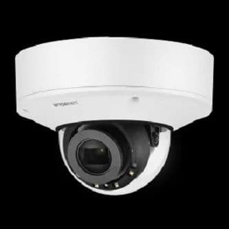 Wisenet X powered by Wisenet 5 network IR outdoor vandal dome camera with PoE Extender, PoE in PoE out, 2MP 60fps, Motorized Varifocal Lens (2.8mm 12mm), triple codec H.265/H.264/MJPEG with WiseStream II technology,WDR 150dB, USB port for easy installation, advanced video analytics and sound classification, true D/N, dual SD card, hallway view, HLC, defog detection, DIS(Gyro), PoE/PoE , IP66/IP67/IP6K9K, IK10,  NEMA4X