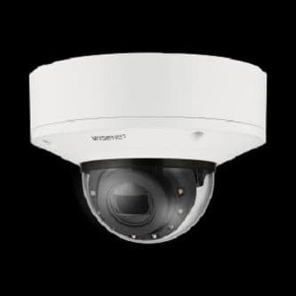 Powered by WN7, X-Plus series, Outdoor Network AI IR Vandal Dome Camera, 4K resolution @ 30FPS, 4.4~9.3mm(2.1x) (112.1 ~47.5 ) motorized varifocal lens, Triple codec (H.265/H.264/MJPEG), IR viewable length 50m (164ft), USB port for easy installation, USB port for easy installation, Day & Night (ICR), extremeWDR (120dB), DIS with built-in Gyro sensor, Handover, Hard-coated dome bubble, Analytics events based on AI engine: Object detection(Person/Face/Vehicle/License plate), IVA (Virtual line/Area, Enter/Exit, Loitering, direction, intrusion), Analytics events : Defocus detection, Motion detection, Tampering, Fog detection, Audio detection, Sound classification, Shock detection, Appear/Disappear, FIPS 140-2, 2x micro SD card (512GB x2), P66, IP67, NEMA4X, IK10+, Operating temperature: -50 C~+60 C(-58 F ~ +140 F), Power: PoE+/12VDC, Metal shielded RJ-45