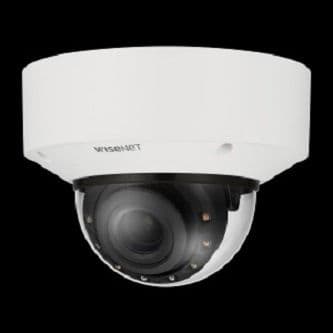 Powered by WN7, Outdoor Network AI IR Vandal Dome Camera, 6MP resolution @ 30FPS, 4.4~9.3mm(2.1x) (112.1 ~47.5 ) motorized varifocal lens, Triple codec (H.265/H.264/MJPEG), IR viewable length 40m (131.2ft), USB port for easy installation, Day & Night (ICR), extremeWDR (120dB), DIS with built-in Gyro sensor, Handover, Hard-coated dome bubble, Analytics events based on AI engine: Object detection(Person/Face/Vehicle/License plate), IVA (Virtual line/Area, Enter/Exit, Loitering, direction, intrusion), Analytics events : Defocus detection, Motion detection, Tampering, Fog detection, Audio detection, Sound classification, Shock detection, Appear/Disappear, P66, IP67, NEMA4X, IK10, Operating temperature: -40 C~+55 C(-40 F ~ +131 F), Power: PoE/12VDC, Metal shielded RJ-45