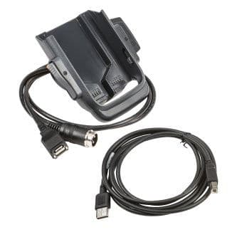 CT50, Vehicle Dock w/ hard wired 3-pin power cable and a standard USB Type A cable. Mounting (805-611-001) and vehicle power connection (226-109-003 or -004) kits sold separately.
