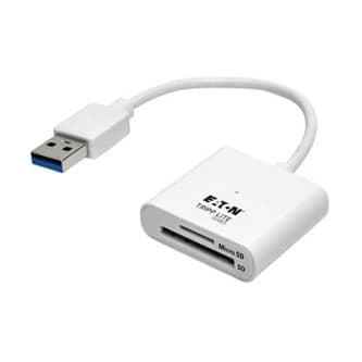 Eaton Tripp Lite Series USB 3.2 Gen 1 SuperSpeed SD/Micro SD Memory Card  Media Reader with Built-In Cable, 6-in. (15.24 cm)