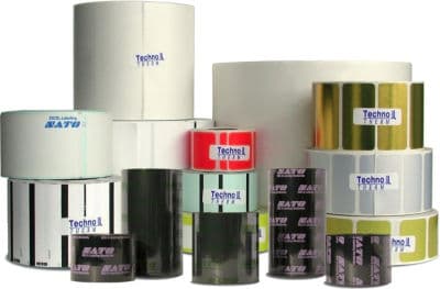 RIBBON Wax T101A WOUND IN 104mmX600m 4.1inX1968ft 1 Inside Diameter 12 Rolls/Carton
