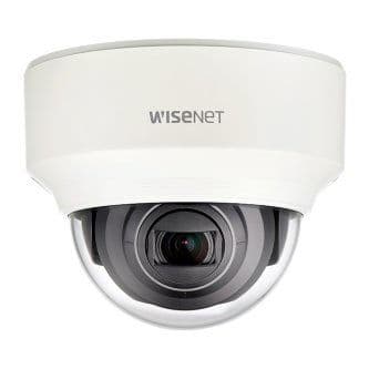 Wisenet X powered by Wisenet 5 network indoor vandal dome camera, 2MP, Full HD(1080p) @60fps, motorized vari-focal lens 4.3x (2.8~12mm) (119.5 ~27.9 ), triple codec H.265/H.264/MJPEG with WiseStream II technology, 150dB WDR, USB port for easy installation, advanced video analytics and sound classification, true D/N, dual SD card, hallway view, HLC, defog detection, DIS, 12VDC/PoE, IK08