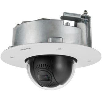 Wisenet X series Plus powered by Wisenet 5 network indoor flush mount vandal dome camera, modular structure, 2MP, Full HD(1080p) @ 60fps, motorized vari-focal lens 4.3x (2.8~12mm) (119.5 ~27.9 ), PTRZ, triple codec H.265/H.264/MJPEG with WiseStream II technology, 150dB WDR, USB port for easy installation, advanced video analytics, sound classification and business analytics, shock detection, audio playback, true D/N, dual SD card, hallway view, HLC, defog detection, DIS (Gyro), 12VDC/PoE, IP52, plenum rate(UL2820)
