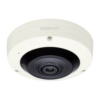 H.265/H.264/MJPEG with WiseStream II technology, 120dB WDR, USB port for easy installation, advanced video, sound classification and business analytics, high powered IR LEDs range of 49', simple focus, dual SD card, HLC, defog detection, DIS, 12VDC/PoE 2048x2048 @ 30fps, 1.6mm fixed lens (192 ), triple codec Wisenet X powered by Wisenet 5 network indoor fisheye, 6MP CMOS sensor,