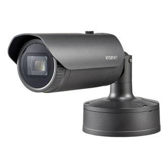 Wisenet X powered by Wisenet 5 network IR outdoor bullet camera, 2MP, Full HD(1080p) @60fps, 12X optical zoom lens (5.2mm ~62.4mm) (54.58 ~ 5.30 ), triple codec H.265/H.264/MJPEG with WiseStream II technology, 150dB WDR, USB port for easy installation, advanced video analytics and sound classification, high powered IR LEDs range of 229', true D/N, dual SD card, hallway view, HLC, defog detection, DIS(Gyro), backbox included, 12VDC/24VAC/PoE, IP67, IK10, Nema 4X, -40 C ~ +55 C (-40 F ~ +131 F)
