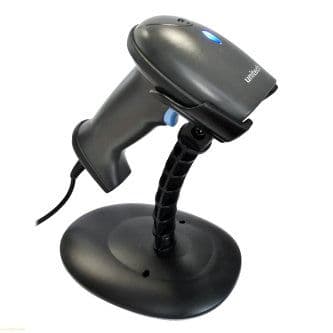 MS836 Barcode Scanner, Laser, USB Cable and Stand