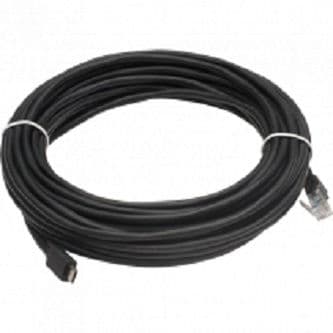 Axis F7308 is a spare part for the original cable that comes with compatible Axis F1004 and Axis P12 sensor units. Axis F7308 comes in packs of four, 8-m ,26 feet black cables with an RJ12 contact for connection to compatible sensor units.