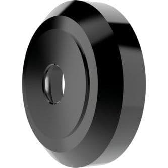Axis F8211 Pinhole Trim Ring, sold in packs of 10, enables Axis F1025 Sensor Unit to be recessed mounted and secured on a glass, plastic or metal panel that has a thickness of no more than 2 mm ,1/16 inches. The trim ring s diameter is 2.8 cm ,1 1/8 inches.