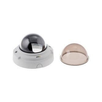 Axis Spare AXIS P3346-V Dome Kit - The kit includes a clear dome, pre-mounted in a white cover and a smoked dome. The kit is included with the camera.