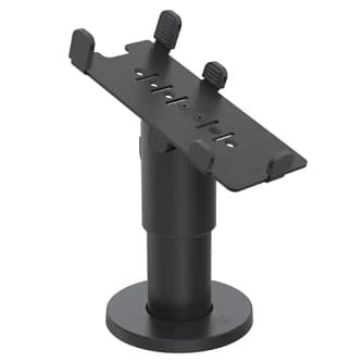 SPACEPOLE SP2 DURATILT ON 100MM POLE WITH MULTIGRIP PLATE FOR VERIFONE V200 & V400C, NO HANDLE, BLACK