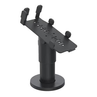 SPACEPOLE SP2 DURATILT ON 100MM POLE WITH MULTIGRIP PLATE FOR VERIFONE P200 & P400, NO HANDLE, BLACK