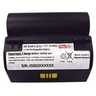 The HCK60-Li(2x) is a direct replacement for the batteries that are used in the IER680 scanner. The HCK60-Li(2x) also works in PB40, PB41 and PB42 printers. It has more than twice the capacity of the OEM battery and contains the highest quality battery cells.. 5200 mAh, Li-Ion, 7.4 volts, 12 Month Warranty. OEM P/N: 318-015-001, 318-015-002.