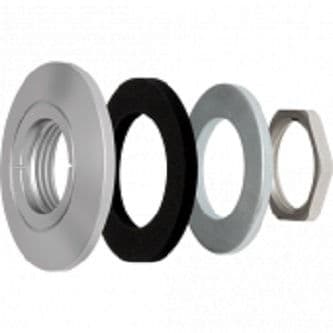 AXIS F8212 TRIM RING 10PCS - Trim Ring for Discreet Mounting of AXIS F1005-E, F1035-E, P1214-E and P1224-E behind a surface. 10 Pieces