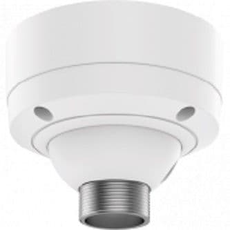 AXIS T91B51 CEILING MOUNT - The indoor and outdoor ceiling mount is ideal for low ceiling installations such as parking houses, with swivel action to prevent breaking if hit. Can be mounted in a sloped ceilings/soffits to compensate angles up to 45 degrees. Compatible with all Axis pendant kits featuring a 1,5 NPS thread and the AXIS T91A05 Camera holder for fixed cameras.