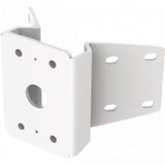 used for attaching the wall mount of camera housing to the outer AXIS T94R01B CORNER BRACKET - Powder-coated aluminum corner Bracket is corners of a building. Compatible with AXIS T91E61 Wall Mount for fixed dome cameras.